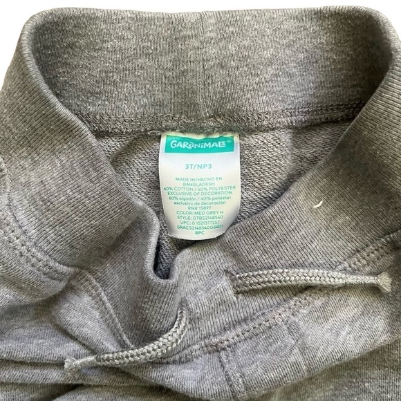 Garanimals light gray pull-up shorts side pockets wide elastic waist Boy 3T - Picture 3 of 7